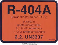 C & R Products 4404 R404A Labels Package of 10