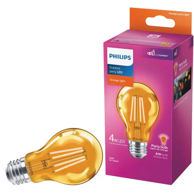 PHILIPS Philips 568840 A19 LED Light Bulb 4W (A19/330Â°/4 per case) replaces 40W incandescent