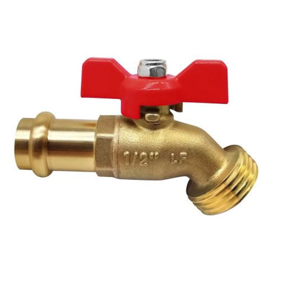 Everflow 12BDBTR-NL 1/2 Press Brass Boiler Drain Lead Free With T-Handle