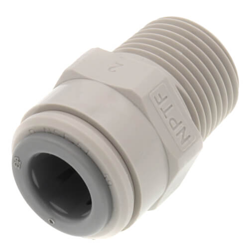 John Guest PI011223S 3/8 OD x 3/8 NPTF Male Adapter