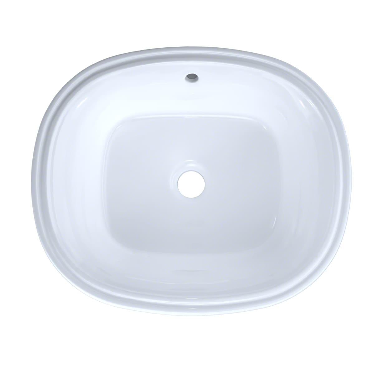 Toto LT483G#01 Maris 17-5/8 x 14-9/16 Oval Undermount Bathroom Sink with CEFIONTECT, Cotton White