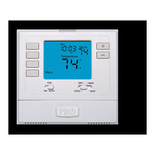 Pro1 T701I Thermostat, Wi-Fi, Non-Programmable Thermostat, 44 to 90 deg F Control, RC, RH, C, O/B, G, Y, W Terminal