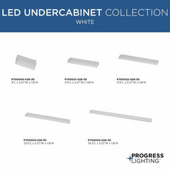 PROGRESS P700000-028-30 The HIDE-A-LITE V 9 in Linear Undercabinet Fixture Replacement MPN