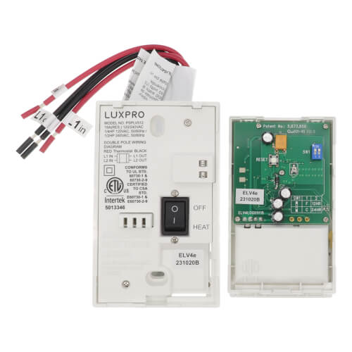 Lux PSPLV512-005 Programmable Line Voltage Thermostat 120/240V