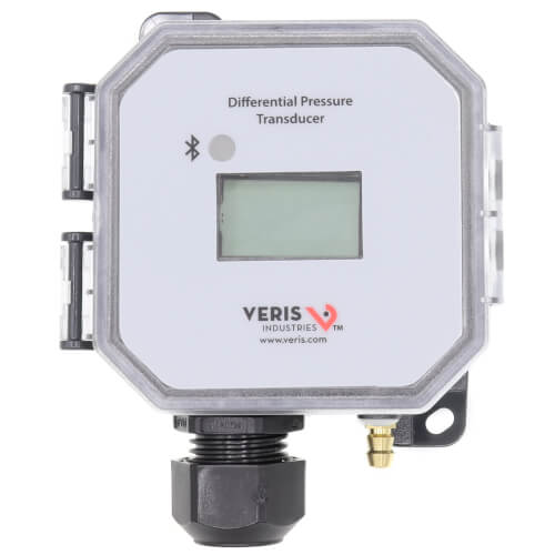 Veris PX3DLX02 Pressure Dry Duct LCD 0-10 in WC Transducer