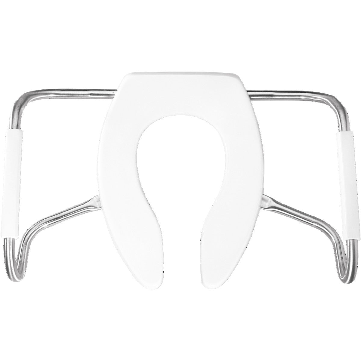 Bemis MA2155T 000 Medic-Aid Elongated Open Front Toilet Seat in White