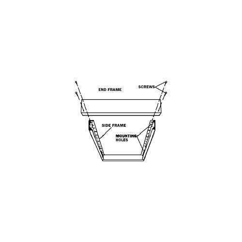 Qmark QSF2424 Surface Mount Frame Kit for Radiant Ceiling Panel Heaters