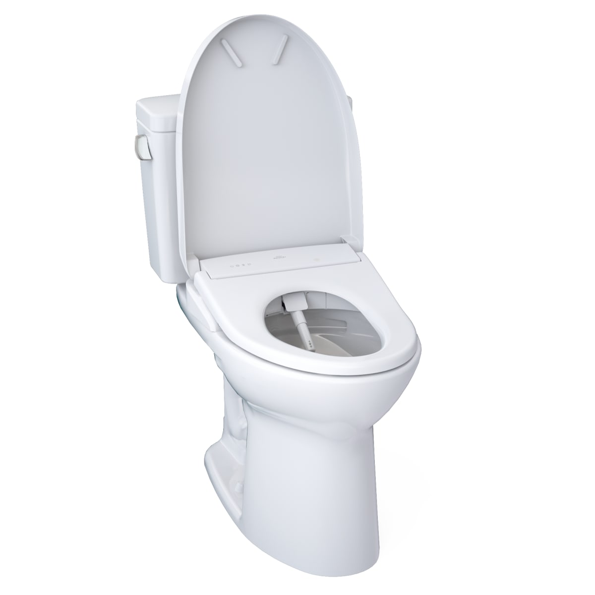 Toto MW7764736CSFG.10#01 Drake WASHLET+ Two-Piece Elongated 1.6 GPF Toilet with S7A Contemporary Bidet Seat