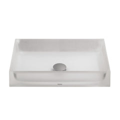 Toto LLT151#61 Luminist Rectangular Vessel Bathroom Sink Frosted White