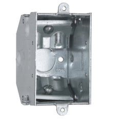 RACO 473 Switch Electrical Box, 2-1/4 Inch Deep, (2) 1/2 Inch End Knockouts