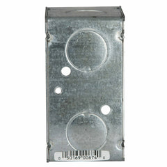 Raco 674 4 In. x 2 In. Handy Box, Welded, 2-1/8 In. Deep, Eight 3/4 In. KO's