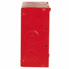 RACO 911-12 Raco 911-12 4-11/16 Square Box, Welded Steel, 2-1/8 Deep - Red