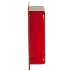 RACO 911-17 4-11/16 Inch 1-1/4 Inch Raised 16 In. Red Pre-Galvanized Steel Mud Ring Square Box Cover