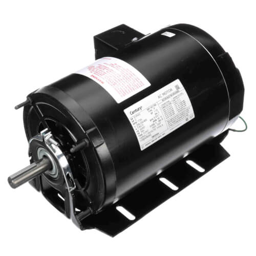 Century RB3204A 2 HP 208-230/460v Fan and Blower HVAC/R Motor, 3 PH, 1725 RPM, 56H Frame, ODP