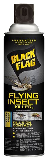 True Value HG-11076 Black Flag Flying Insect Killer, Clean Fresh Scent, 18-oz.