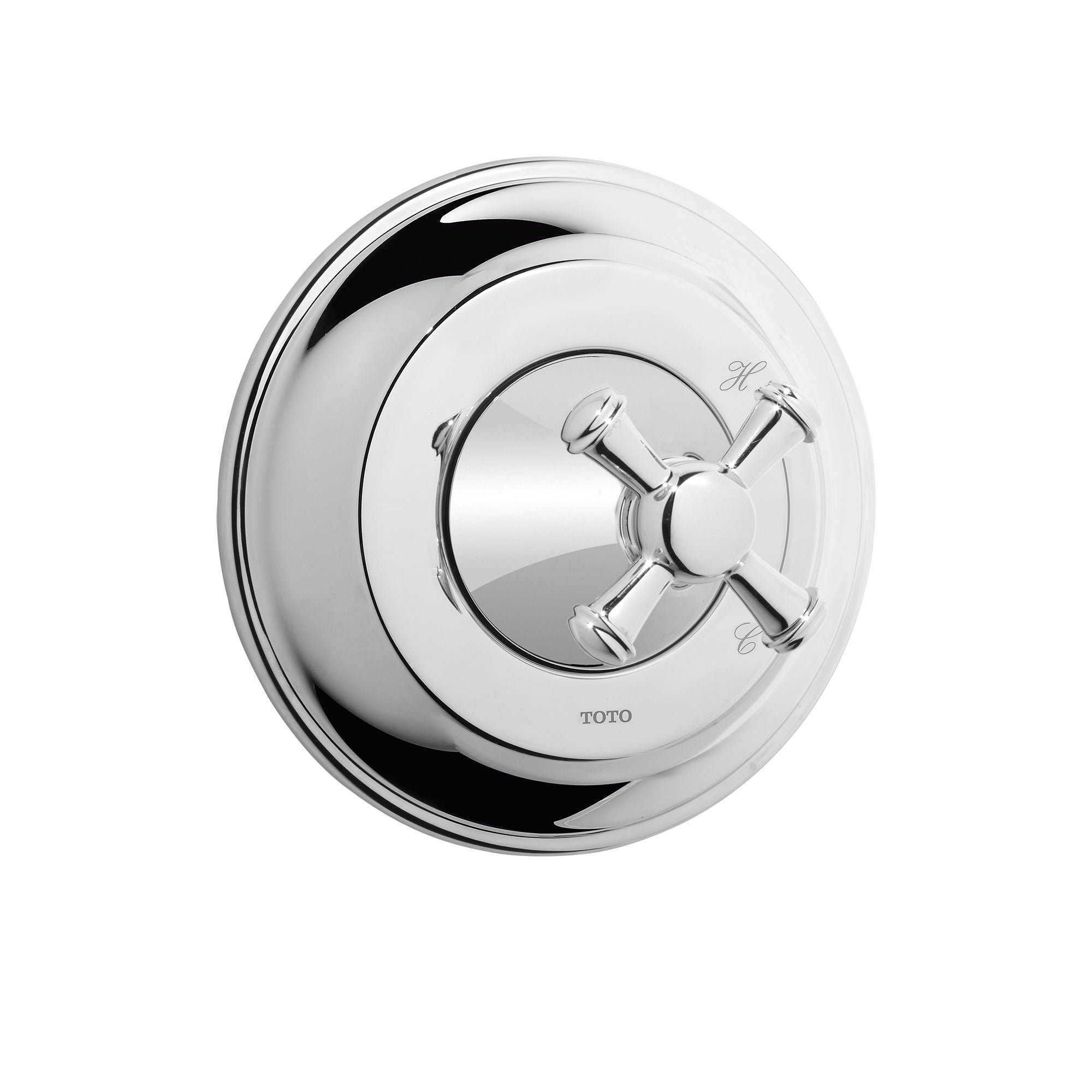 Toto TS220P#CP Vivian Pressure Balance Valve Trim with Cross Handle, Polished Chrome