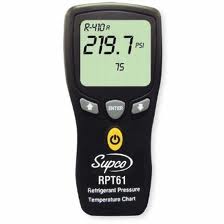 Supco RPT61 - Digital Refrigerant Pressure & Temp Chart