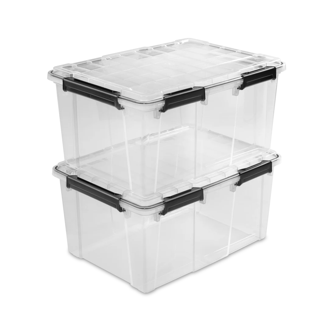 STERILITE Sterilite 39389004 80 Quart gasket box with lid (4/Carton)