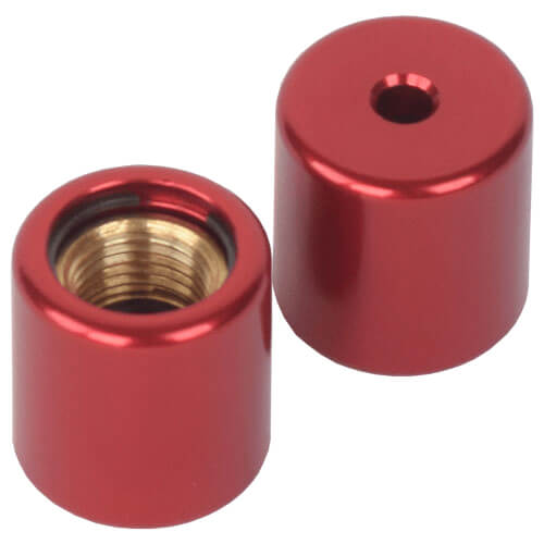 DiversiTech RSC-RED-02-E 5/16 Red Refrigerant Safety Caps for R410A Pack of 2 Caps