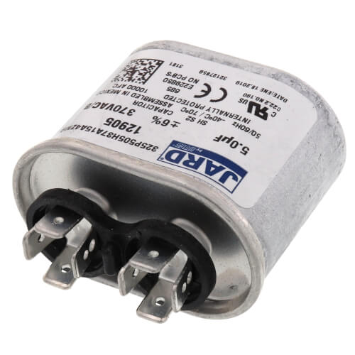 York S1-02420043700 Capacitor 5 MFD 370V Oval