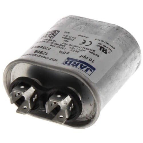 York S1-02420046700 Single Run Capacitor 10MFD 370V Flat