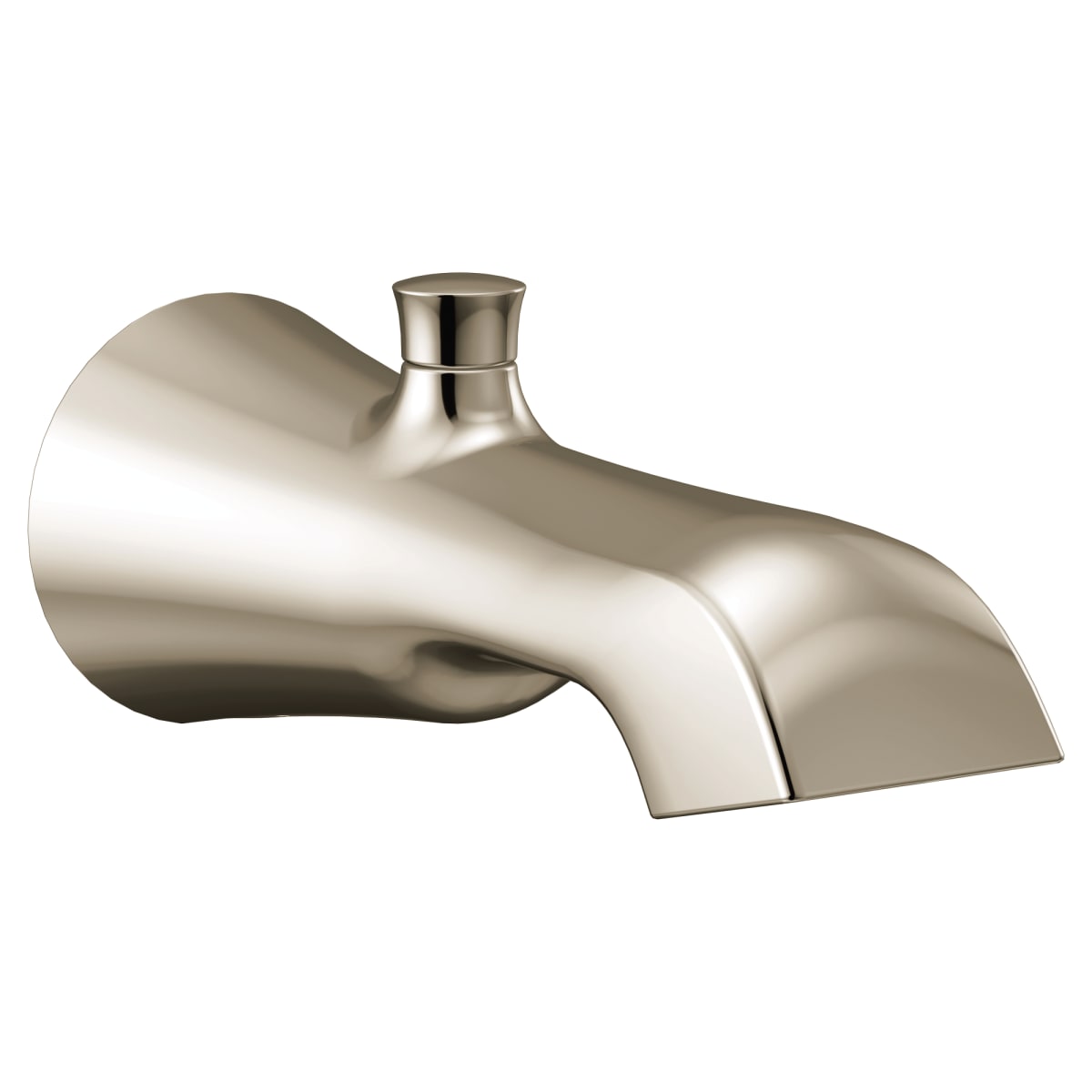 Moen S989NL Flara Diverter Tub Spout with Slip Fit Connection in Polished Nickel