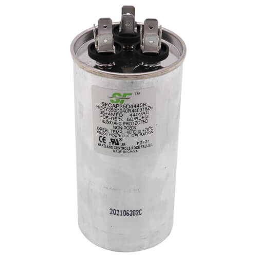 Trane SFCAP35D4440R 35/4MFD 440V Round Run Capacitor