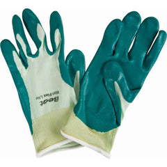 Showa 4500-06 Nitri-Flex Lite Green General Purpose Gloves with Smooth Green Nitrile Coated Palm and Fingers