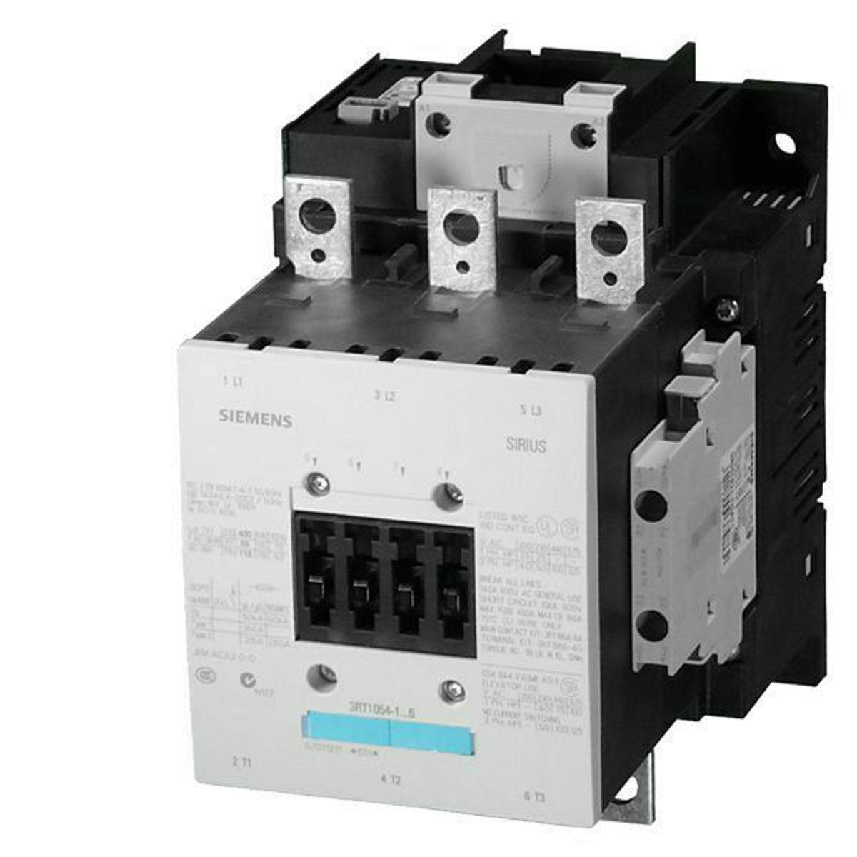 Siemens 3RT1064-6AF36 110 to 127 Volt 225 Amp 3-Phase 3-Pole Contactor