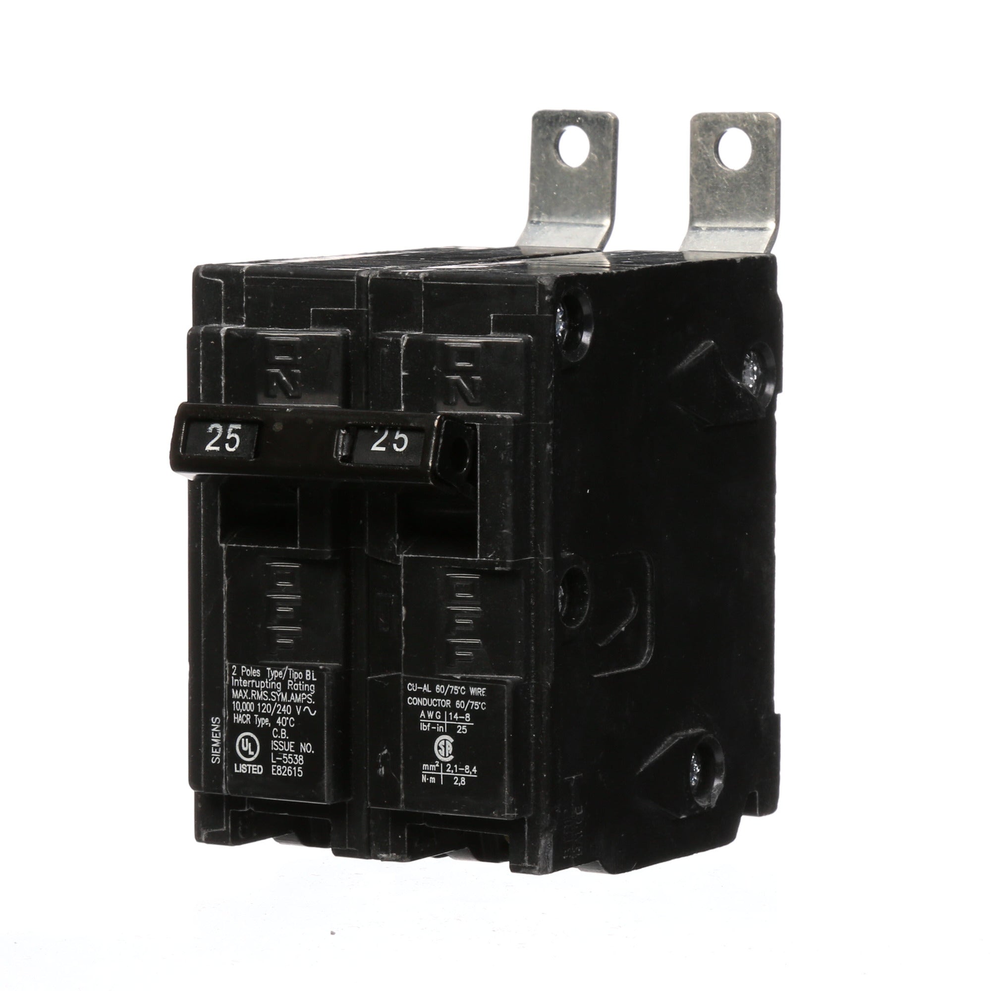 Siemens B225 Circuit Breaker 25 Amp 120/240 Volt 10 K