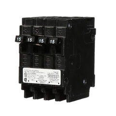 Siemens Q21515CT Triplex Circuit Breaker, Single-Pole 15A, 2-Pole 15A Common-Trip, 120/240V AC, Plug-In, 10kA