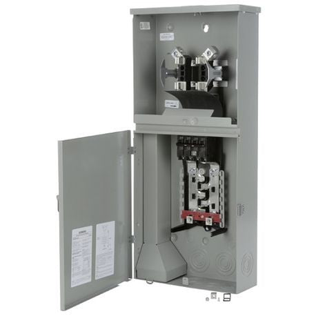 Siemens MC0816B120RCT2 Meter Socket Load Center Combination 120 to 240 VAC 200 A 1 Phase 3 Wires