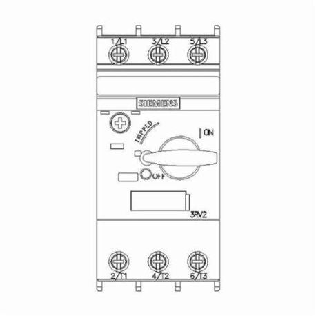 Siemens 3RV20111AA10 Circuit-breaker sz s00 for motor protection class 10 a-rel.1.1...1.6a n-release 21a screw connection standard sw capacity