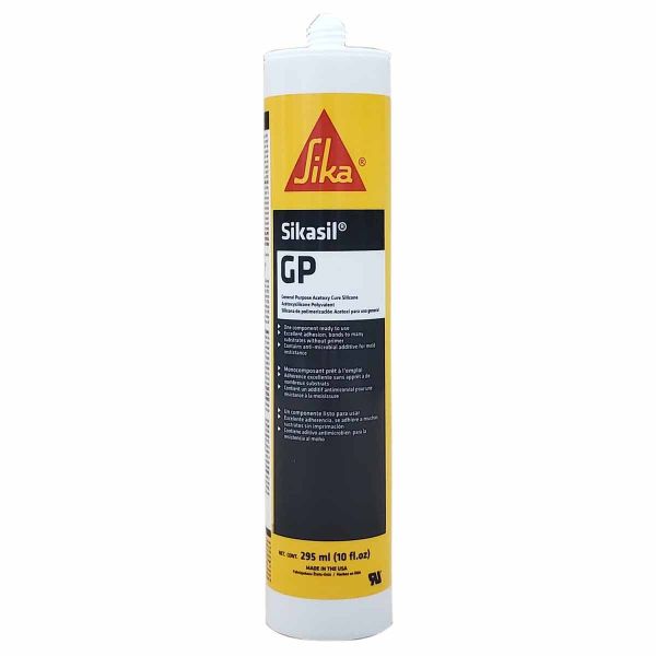 Sika 432063 Sikasil-GP Clear General Purpose Silicone Sealant Acetoxy Cure 10 oz