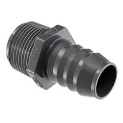 Spears 1436-010 PVC Tube Fitting Adapter Schedule 40 Gray 1 Barbed x NPT Male