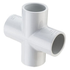 Spears 420-010 PVC Pipe Fitting Cross Schedule 40 1 Socket