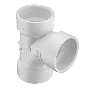 Spears P400-030 Tee Fitting PVC DWV Sanitary Tee 3 Inch