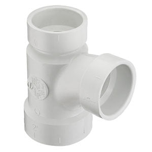 Spears P401-251 PVC DWV Sanitary Tee 2 x 2 x 1-1/2 Inch