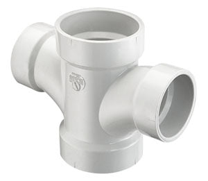 Spears P429-251 Double Sanitary Tee 2 x 1-1/2 PVC DWV