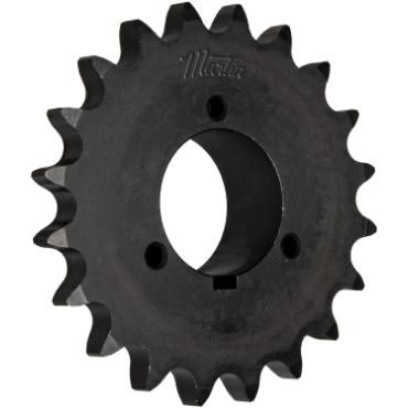 Martin 60P25H Bushing Bore Roller Chain Sprocket - Split Taper, 60 / 3/4 in, 25 Teeth, P1 Bushing, Steel Material