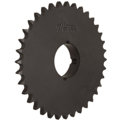 Martin 80BTB45 Bushing Bore Roller Chain Sprocket - Taper Locking, 80 / 1 in, 45 Teeth, 2517 Bushing, Steel Material