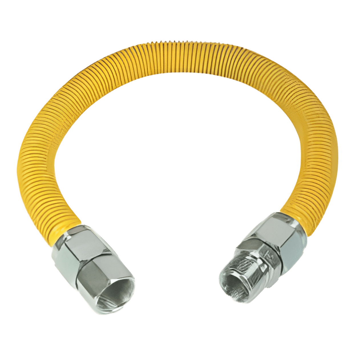 Mueller G012YE1011-18 Gas Appliance Connector, 1/2 x 18 Yellow Flexconnect