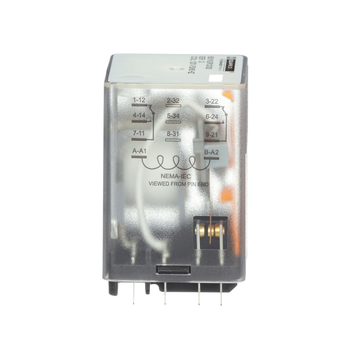 Schneider Electric 8501KUR12V20 Relay 120VAC 10A DPDT Plug-In