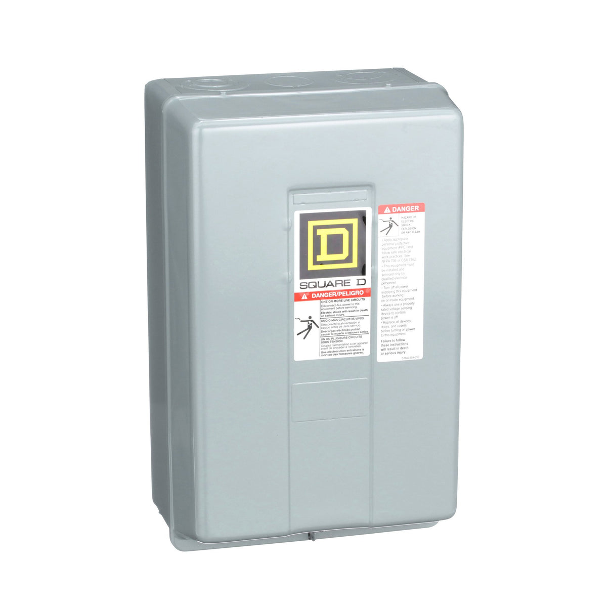 Square D 8903LG1200V02 110/120 VAC 30 Amp 12-Pole 12NO NEMA 1 Electrically Held Lighting Contactor