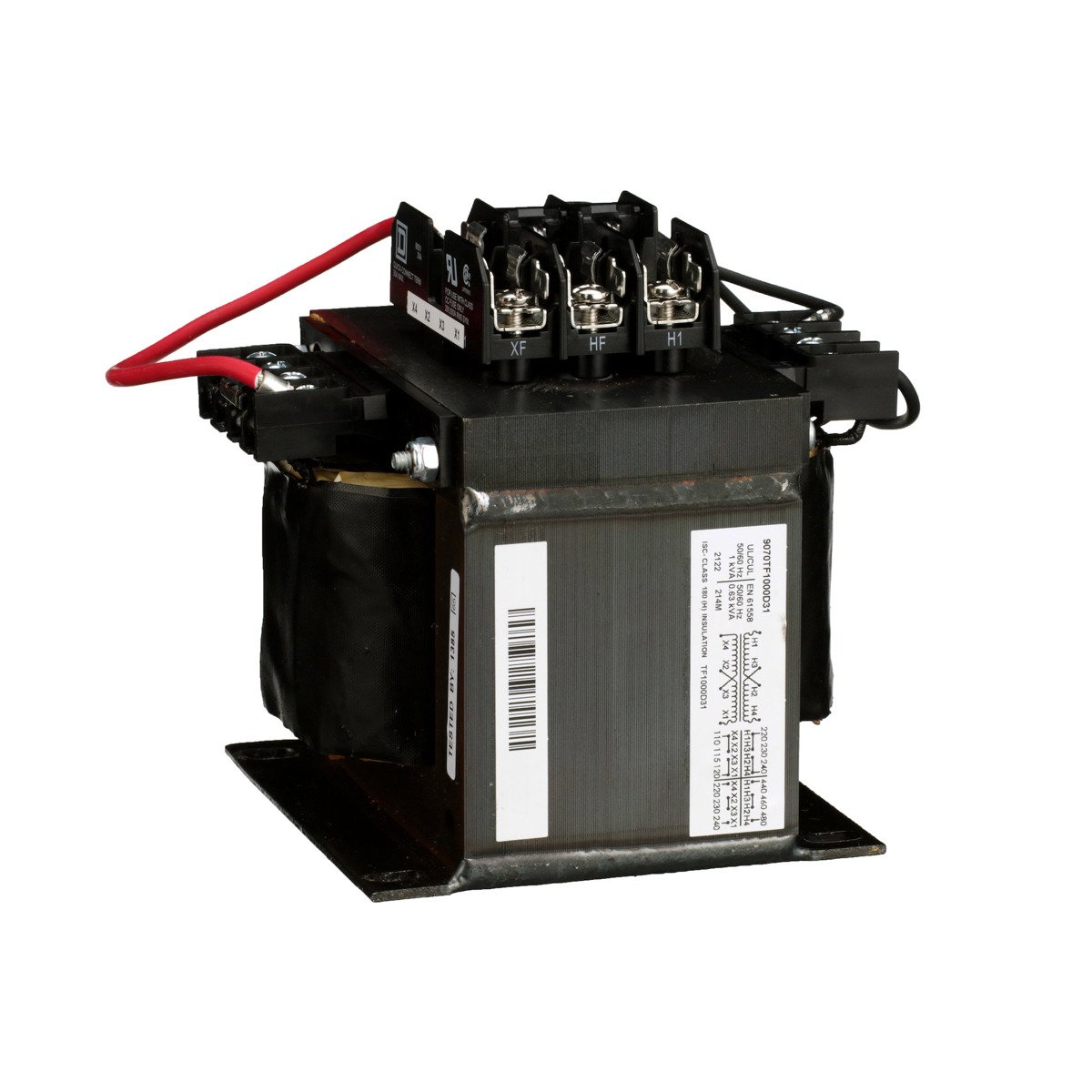 Square D 9070TF1000D31 Industrial Control Transformer Type TF 1 Phase 1000VA 240x480V Primary 120/240V Secondary