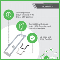 Square D HOM1PA Mini Circuit Breaker Accessory Padlock Attachment