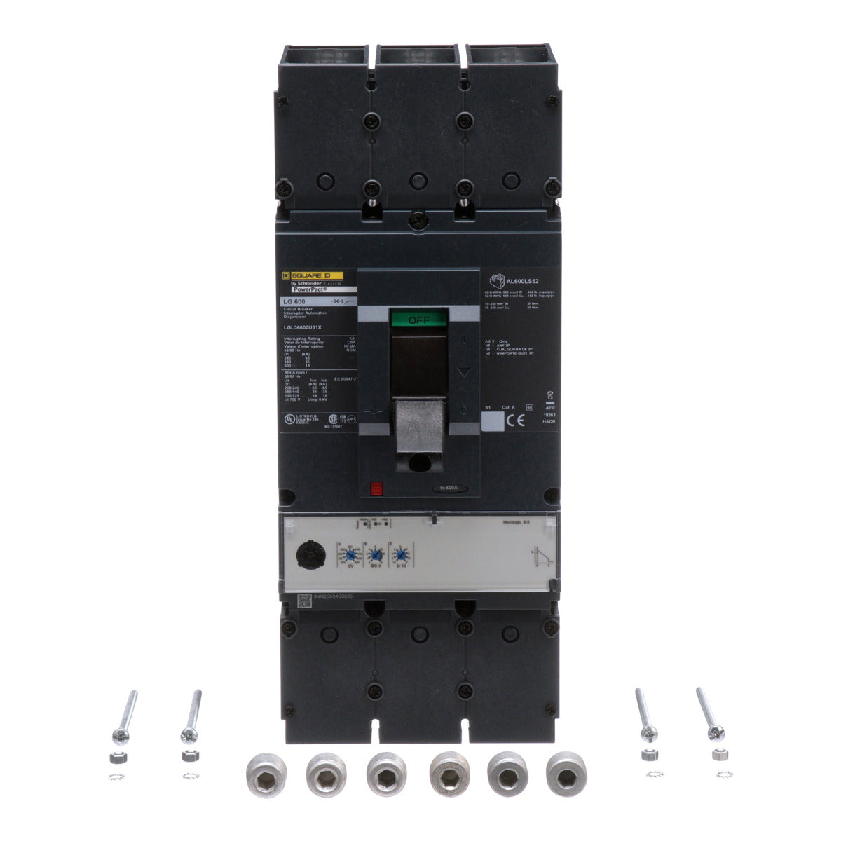 Square D LGL36600U31X Circuit Breaker 600 Amp 600 Volt