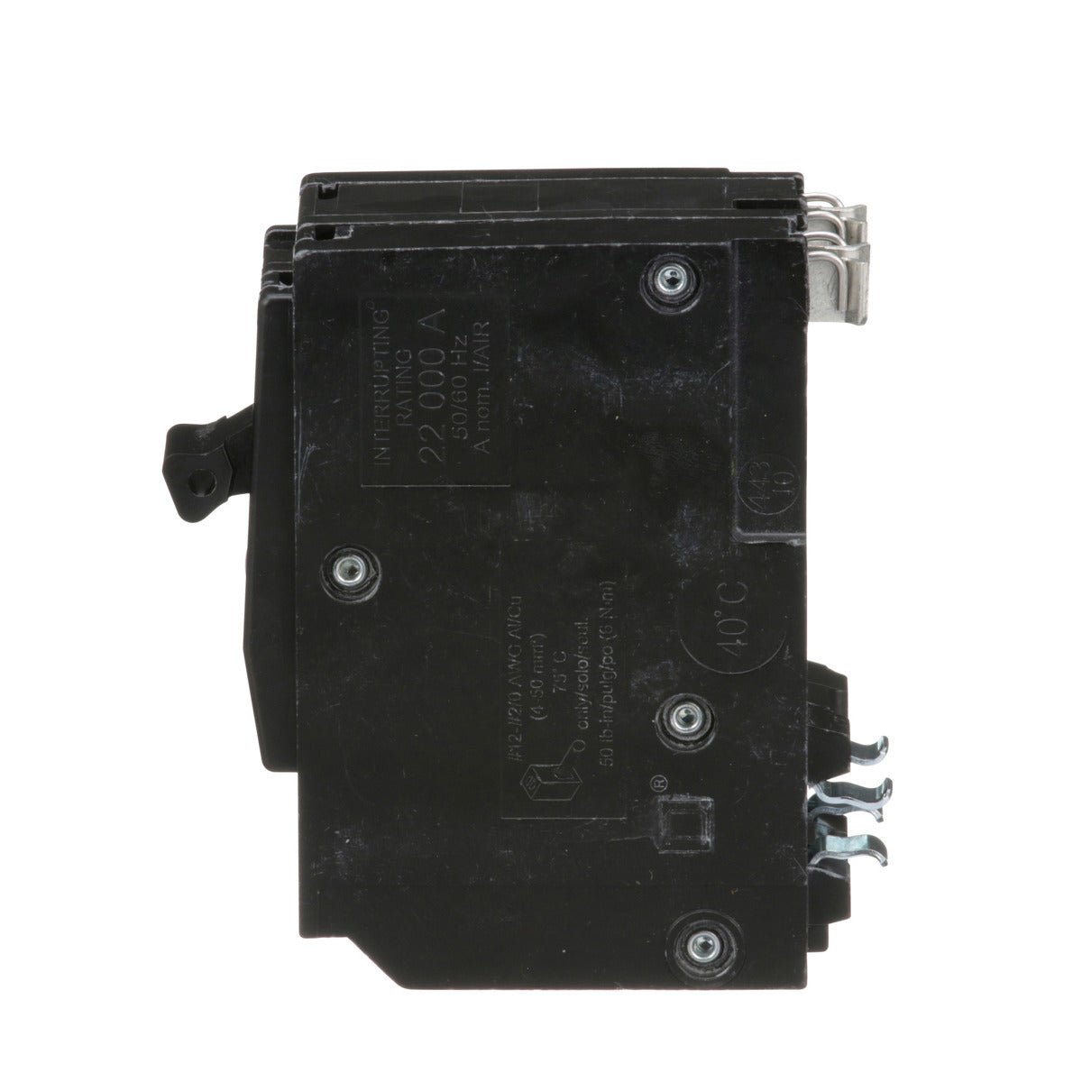 Square D QO2100VH Miniature Circuit Breaker, 100A, 2-Pole, 120/240V, 22 kA