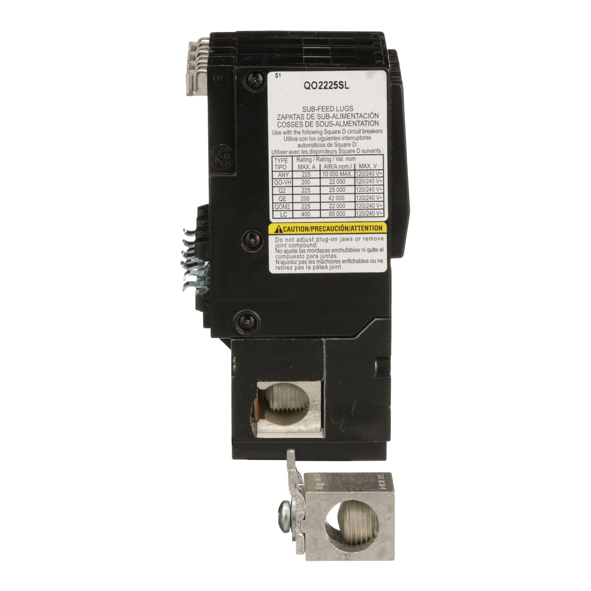 Square D QO2225SL Circuit Breaker Sub-Feed Lug