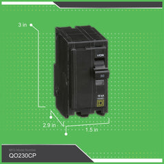 Square D QO230 Miniature Circuit Breaker 30A 120/240V 2P